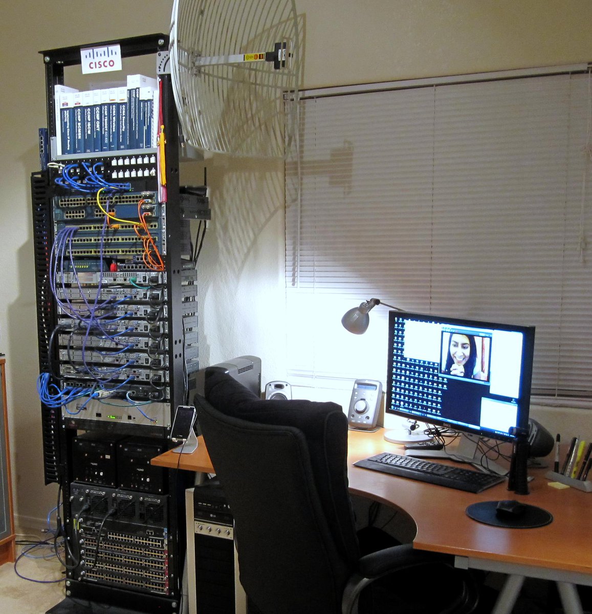 Netacad Shell Home Awesome throwback pic of Nicholas Sendelbach's home lab! 📸 He attended ...