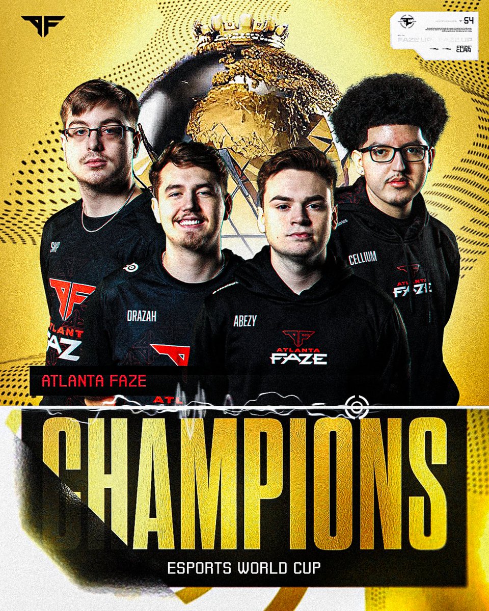 ATLANTA FAZE ARE EWC CHAMPS 🏆

<a href="/ATLFaZe/">FaZe COD</a> | #EsportsWorldCup