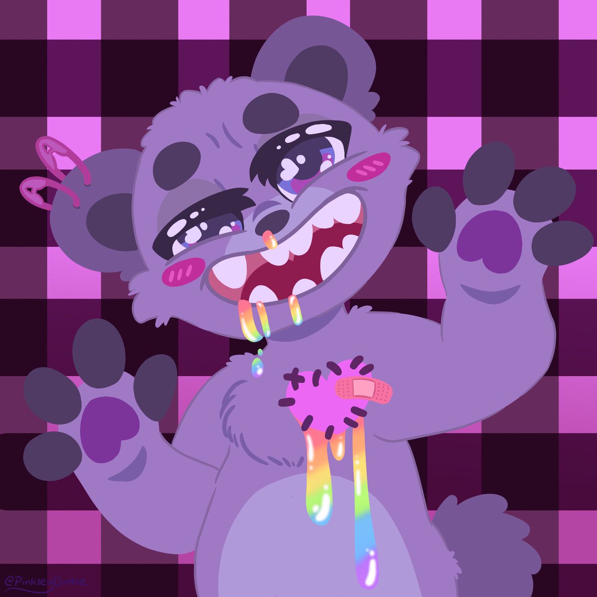 PinkleyDinkle's tweet photo. Patched up #teddy #stitched https://t.co/9RDaXjpubo