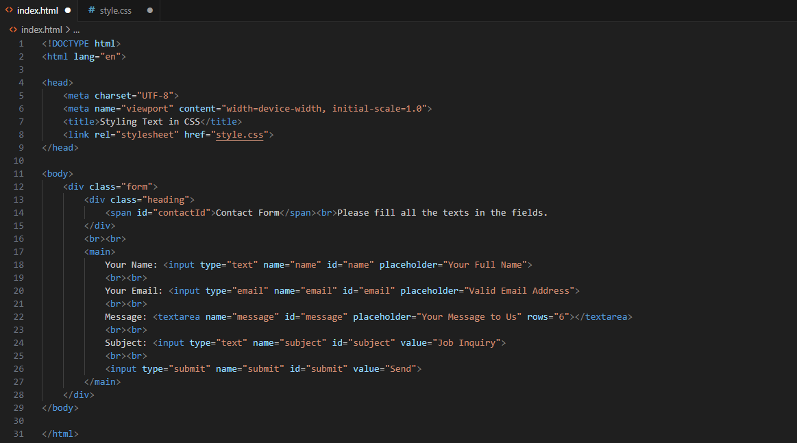coderpedia's tweet photo. Hey guys, this was our Day 9 of #100DaysOfCode challenge in which we have started with the basic frontend part. I have tried create Contact Form using HTML and CSS. Hope you like it ❤️
.
Follow us @coderpedia for more 🚀
.
#webdevelopment #webdeveloper #100daysofcodechallenge https://t.co/yXZxaC3urp