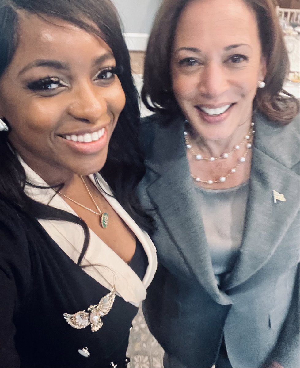 Jasmine Crockett (@jasmineforus) on Twitter photo This selfie is imperfect, but the joy is authentic & pure.
I’ve got these beautiful professional pics with VP <a href="/KamalaHarris/">Kamala Harris</a>, but I specifically chose one that shows us as authentically as possible. This pic was taken over a year ago at a dinner she’d invited me to at her This selfie is imperfect, but the joy is authentic & pure.
I’ve got these beautiful professional pics with VP <a href="/KamalaHarris/">Kamala Harris</a>, but I specifically chose one that shows us as authentically as possible. This pic was taken over a year ago at a dinner she’d invited me to at her