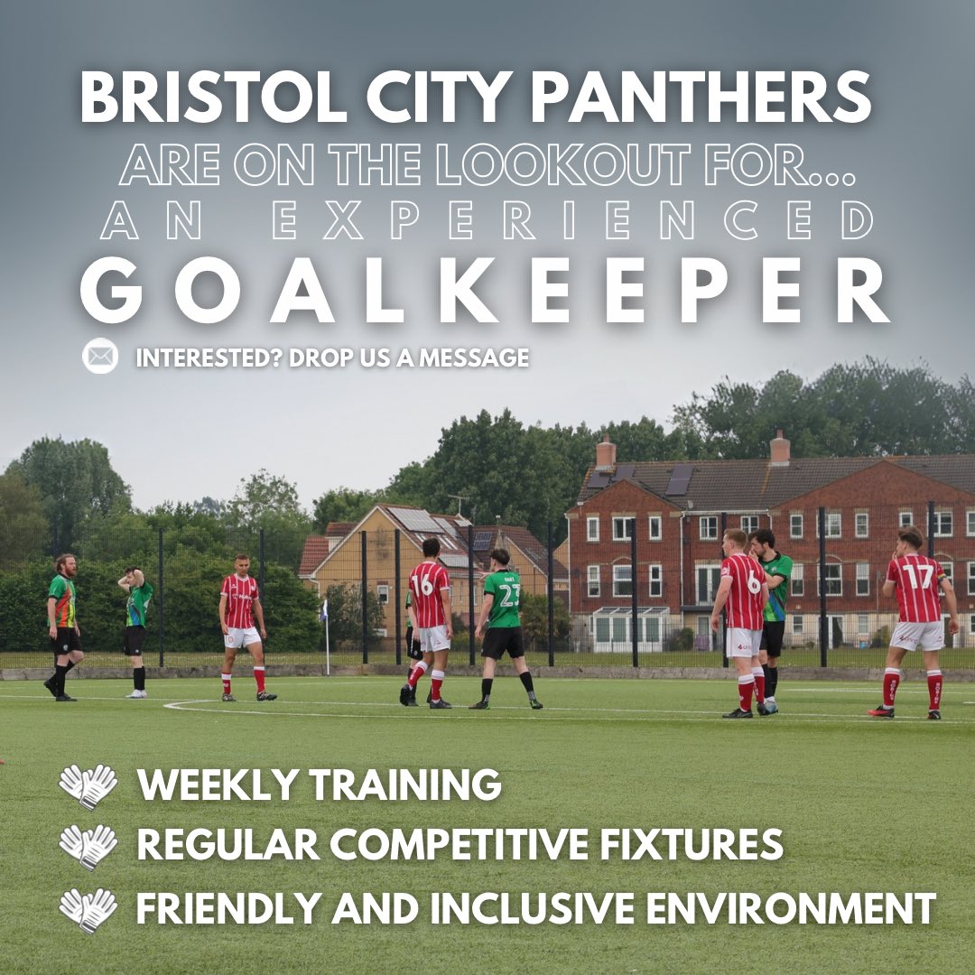 We are looking for an experienced goalkeeper to join our team!

We offer regular 11-a-side competitive fixtures in the @gfsnuk, with both 5-a-side and team training weekly. 

If you are interested in joining, drop us a message to find out more… we’d love to hear from you! 🧤