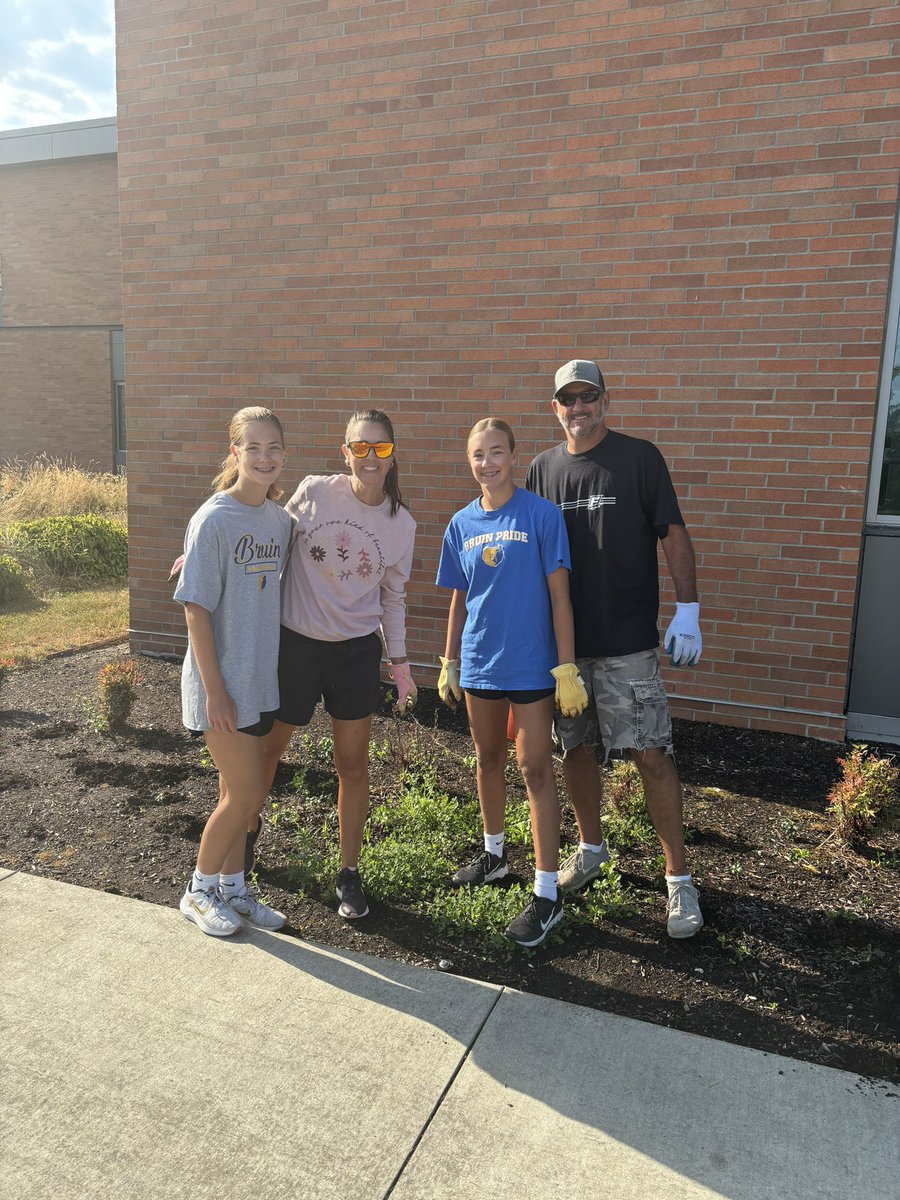 A HUGE BRUIN THANK YOU!! To Good Shepherd Community Church for the day of service on the grounds of SBHS. We are one step closer to welcoming in our 1650 students and 127 staff to a beautiful campus!!!  On behalf of the entire faculty and school district - Thank you!!