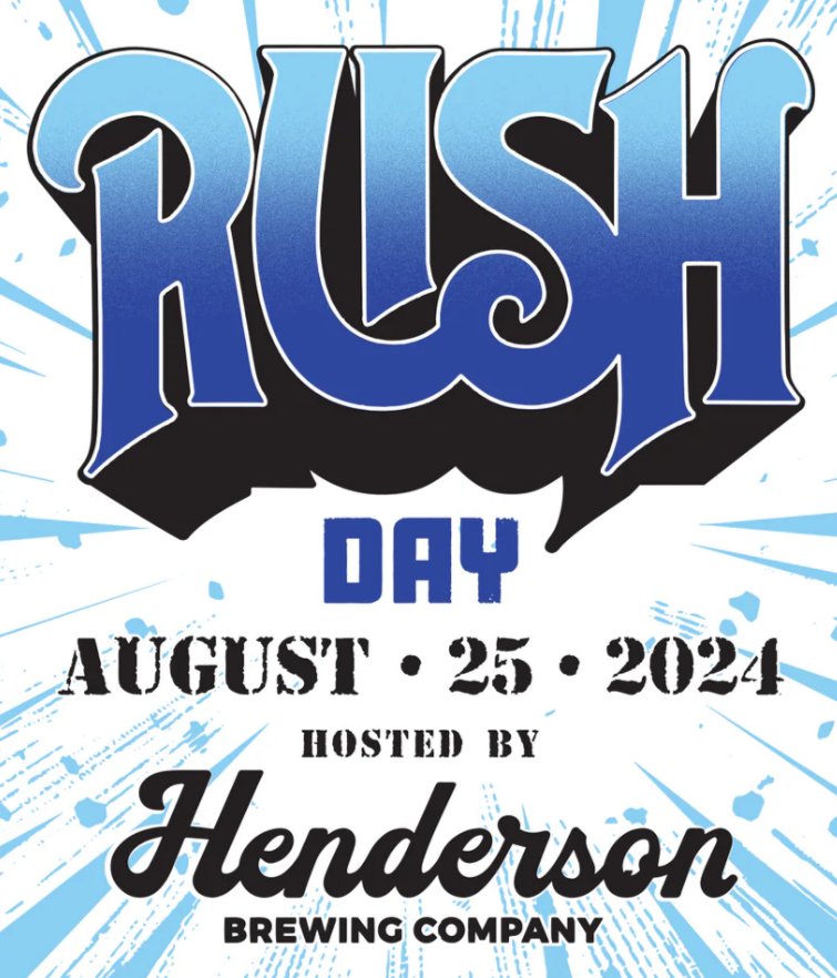 One week until #RushDay at <a href="/HendersonBeerCo/">HendersonBeerCo</a>! Hugh Syme and Howard Ungerleider will be there - and so will Gerry, Steve and Lex from the <a href="/RushFanCast/">Something For Nothing</a>! Stop by, say hello, and tell us your <a href="/rushtheband/">Rush</a> origin story! Looking forward to meeting the #RushFamily! #HendersonBrewing
