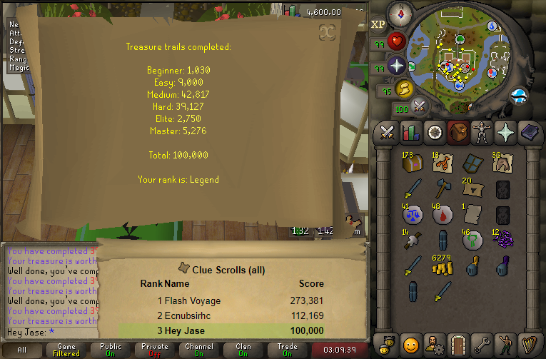 Hey_Jase's tweet photo. 100,000 Clue Scrolls 📜 https://t.co/F1meAbczcP
