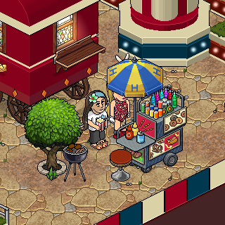 Por fin logré capturar una foto con Bonnie. #Habbo <a href="/Habbo/">Habbo</a>