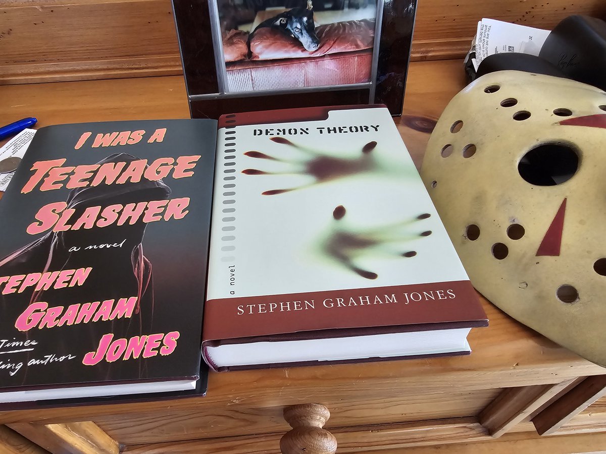 Thanks so much to my big fan, (who shall remain nameless) who scored me a rare hardcover copy of <a href="/SGJ72/">Stephen Graham Jones</a>'s Demon Theory. Can't wait to dive in.