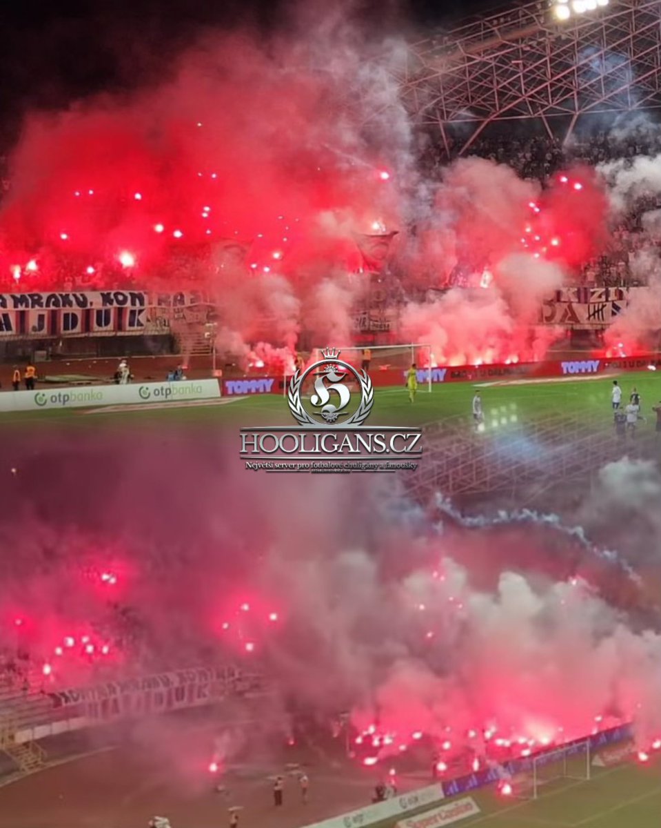 18.08.2024🇭🇷Hajduk Split - NK Varaždin, Torcida pyroshow, more here: hooligans.cz/index.php/repo…