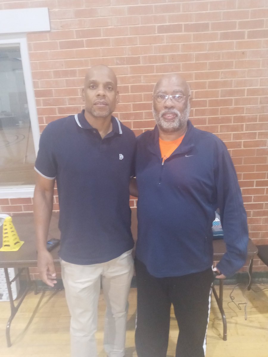 Coach Came all the Way from California to check on Trotter Prep. They will be in the Gym soon Coach...