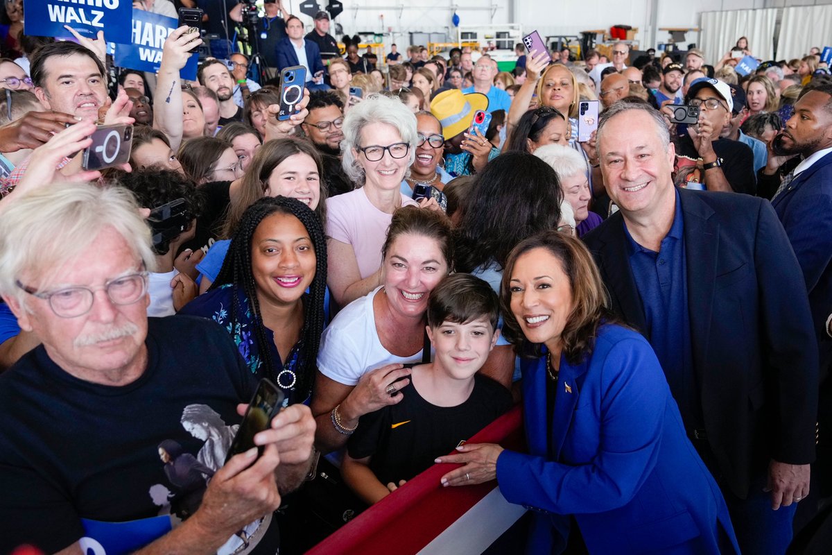 Our Harris-Walz bus tour is on the road in Pennsylvania.