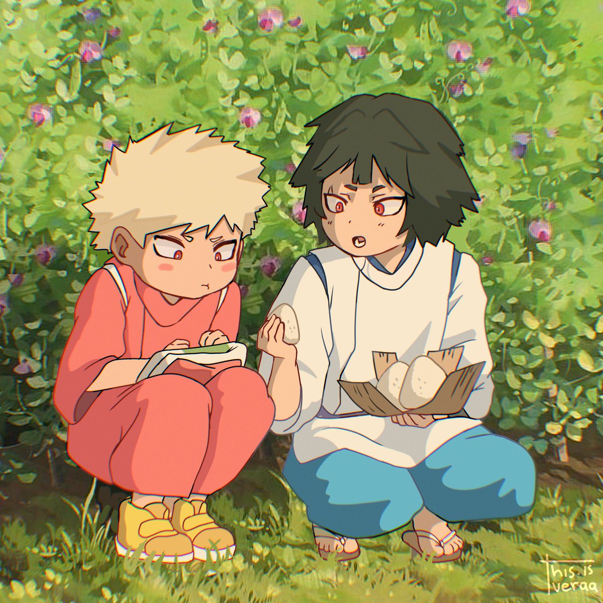 thisisve4aa's tweet photo. Some art i made for #krbksummer2024 on instagram! Day 10-cross over https://t.co/igSNLi6skg