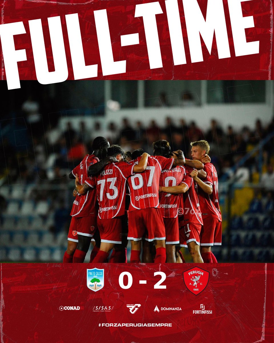 ACPerugiaCalcio's tweet photo. FINITA! VITTORIAAA! ✌️
⚽️ 14’ pt #Montevago
⚽️ 28’ pt #Seghetti
#PinetoPerugia #forzaperugiasempre @seriecofficial #PINPER https://t.co/w34ubetm7I