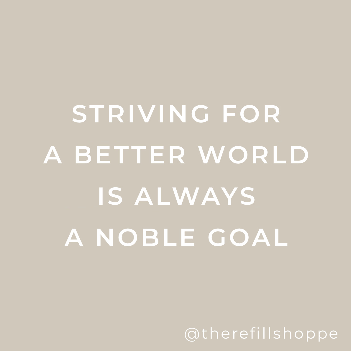 TheRefillShoppe's tweet photo. Small actions lead to big change. We can transform our community into a more sustainable place when we all contribute. A better world starts with you and me! 🌏🤍🌟 https://t.co/TPUq1XM7SV