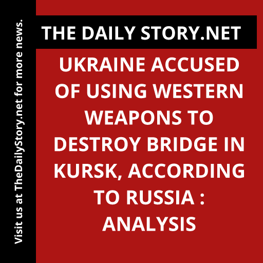 thedailystory_X's tweet image. "#Ukraine accused of using #WesternWeapons to destroy bridge in Kursk, according to #Russia. Shocking analysis reveals the truth!"
Read more: thedailystory.net/ukraine-accuse…