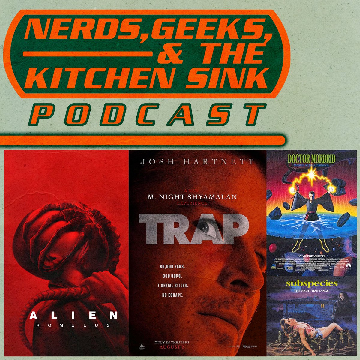 DK and Chris catch up after a crazy couple of weeks. DK leads the show this week with a list of movies he's recently seen (I smell a Full Moon MOVIE DUMP!), a great graphic novel "NIGHT OF THE GHOUL", and finally ends with a spoiler-free discussion of Trap and Alien Romulus!