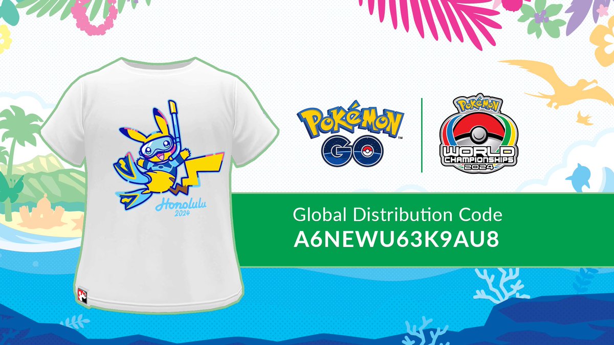 Serebii Update: The code for the special Worlds T-Shirt is available in Pokemon GO

Code: A6NEWU63K9AU8

serebii.net/index2.shtml