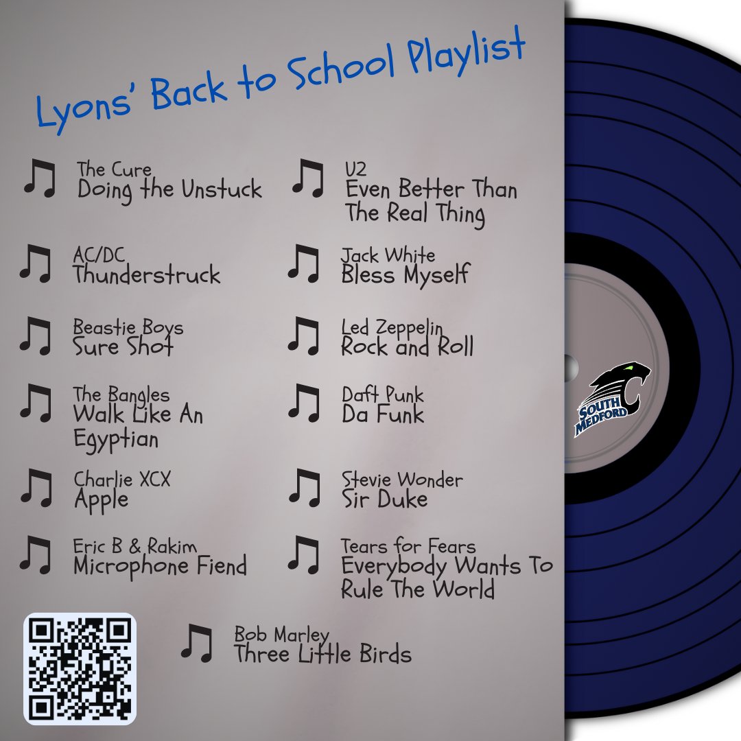 jlyonsSMHS's tweet photo. Adding my Back to School Playlist that has been on repeat all weekend https://t.co/BITKl0K9np https://t.co/4w58BnYj9I