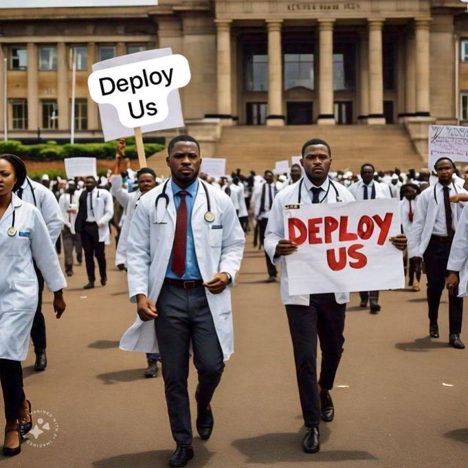 mujuni_emmy's tweet photo. All we have left is to march to the stakeholders.
We are undeployed, unemployed, unemployable, frustrated, depressed etc
@MinofHealthUG @pwatchug @SpireJim @ntvuganda @nbstv @ubctvuganda @nilepostnews @DailyMonitor 

#DeployAllMedicalInterns 
#marchtoparliament https://t.co/GX6Sn8MXNZ