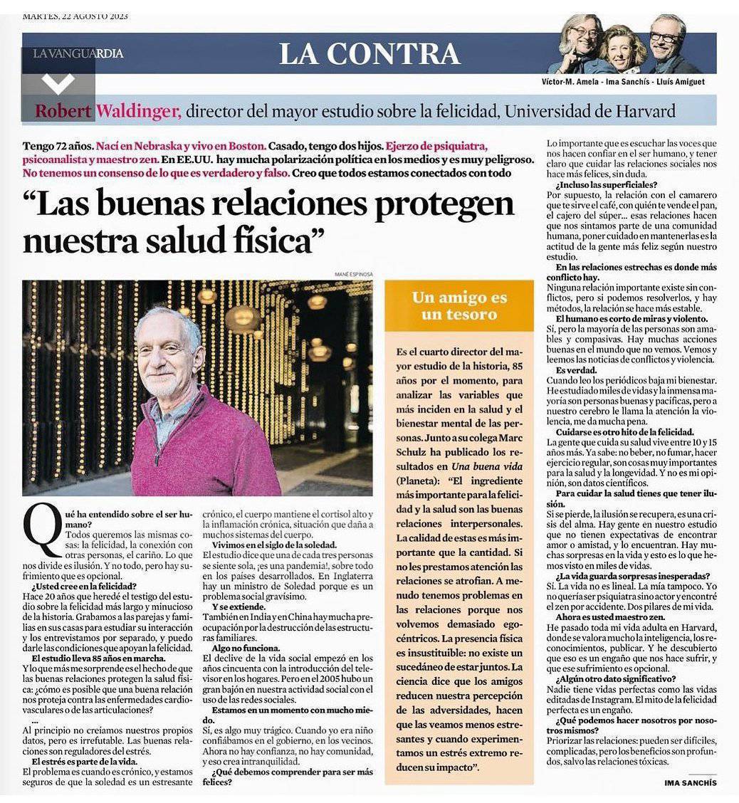 virginiog's tweet photo. Una de las grandes claves del bienestar: Tener buenas relaciones

Fuera del trabajo y en el trabajo https://t.co/KG27LxXHHk