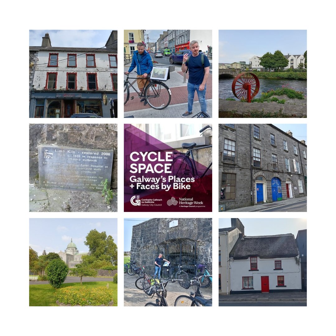 BikeOranmore's tweet photo. If you haven't seen Galway by bike, you are missing out. Today's #HeritageWeek2024 #CycleSpace event was a fascinating look at Galway architecture. You can still book for Wednesday if you missed it. https://t.co/NGmtKZXVRV https://t.co/PsHjVqMXYq