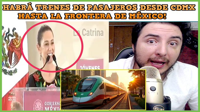 Claudia Sheinbaum promete tren de pasajeros que conecte la ciudad de M&eacute;xico con el norte del pa&iacute;s y su<a href="/tag/claudiasheinbaum"class="tags"><span>#claudiasheinbaum</span></a><a href="/tag/trendepasajeros"class="tags"><span>#trendepasajeros</span></a>