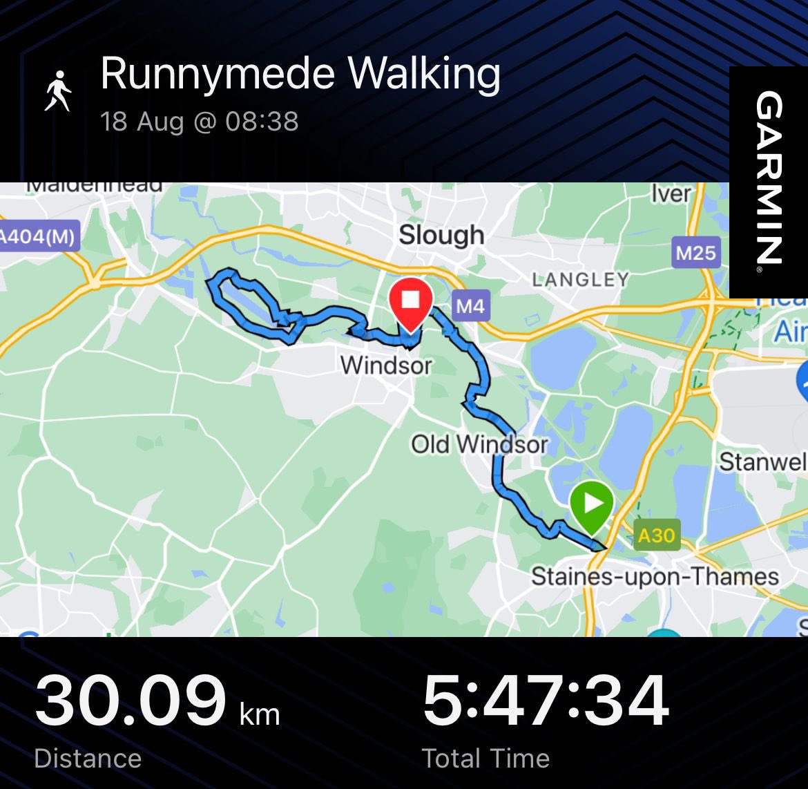 A hot &amp; sweaty 30k practice walk today! 

3 weeks until D Day but still plenty of time to donate. Anything you can contribute would be greatly appreciated by <a href="/MindCharity/">Mind</a> and myself 😘 

Link below 👇🏼 

justgiving.com/page/jo-clark-…

#MIND #MentalHealth #Donatations #thamestowpath