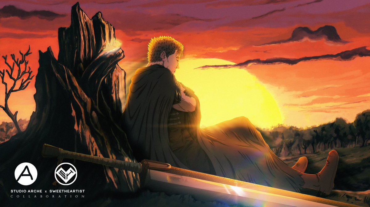 ARCHE_Animation's tweet image. We’re so honored to share this collaboration we did with @sweetheartist_
HUGE props to our background artist
We hope that this is only the start of our contribution to the berserk community, and we’re very excited to be here
#BERSERK #Collaboration #GUTS