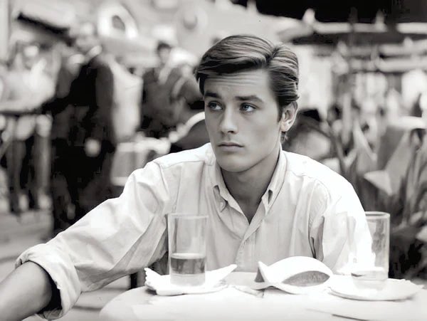 DamGuyon's tweet photo. Alain Delon. Une légende. 🙏🏽 https://t.co/hcnYMcrFkz