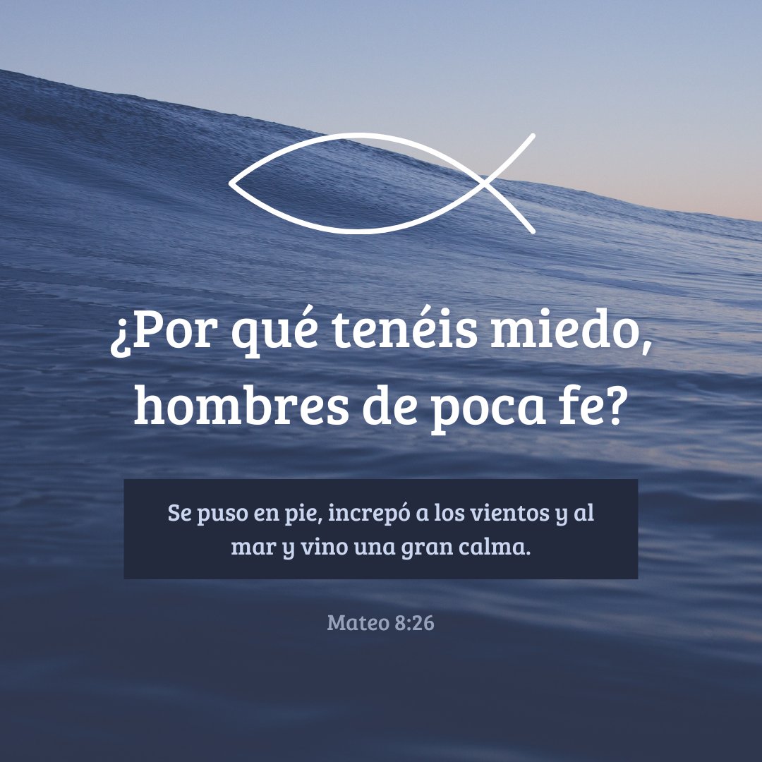 Mateo 8:26 muestra tanto la debilidad humana como el inmensurable poder de Dios. Por esa razón, reconociéndonos débiles debemos apoyarnos en Aquel que todo lo puede.