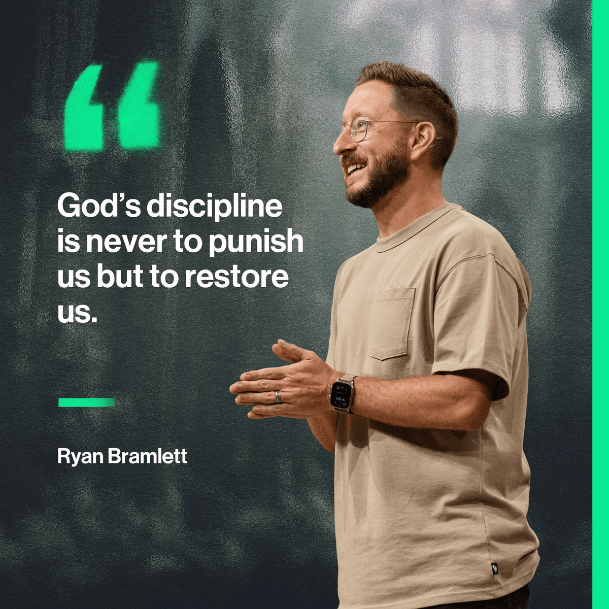 God disciplines us so we can share in His holiness. It’s meant to be constructive, full of love and focused on restoration.

We hope you were encouraged by God’s Word today. If you missed gathering with us, you can watch the message on demand on our website or YouTube channel.