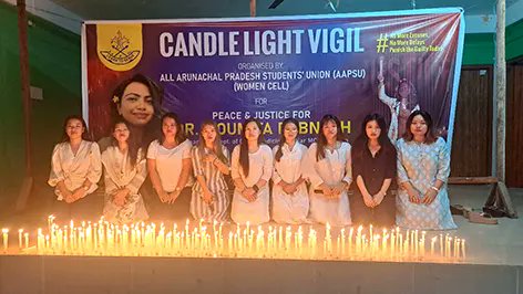 arunachaltimes_'s tweet photo. (SC takes cognisance of Kolkata #rape-#murder incident, #APPSU #candlelight vigil)
The Arunachal Times - https://t.co/bl5hs17zdn https://t.co/QUGzfmD25M