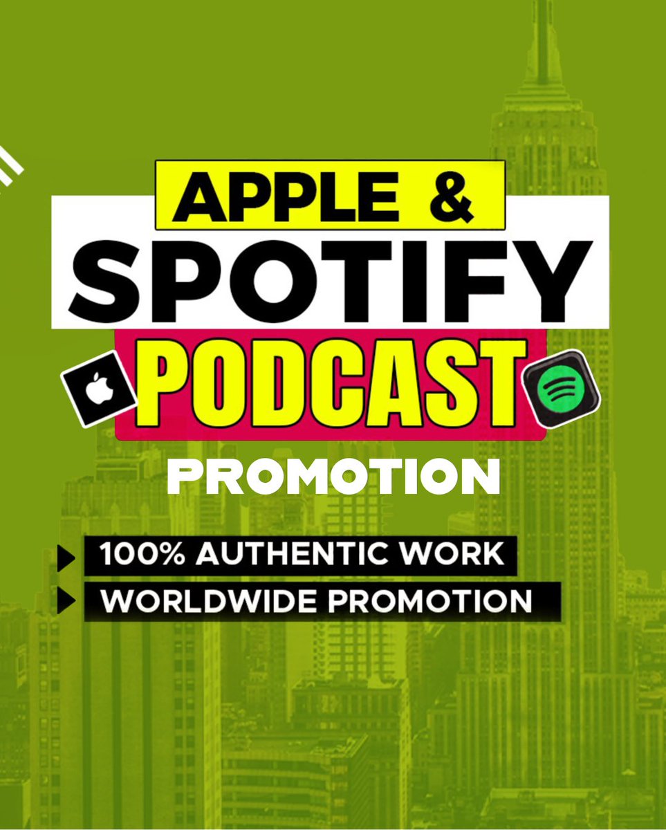 tuneswitholivia's tweet photo. Organic Apple podcast promotion for huge downloads and Ratings (USA / UK / Australia ONLY)

I will boost your podcast to increase Downloads, Subscriptions, and Listeners. Ratings, Reviews 100% safe and organic service.

#appleradio #applepodcast #podcastpromotion https://t.co/VBs5Z7M4iZ