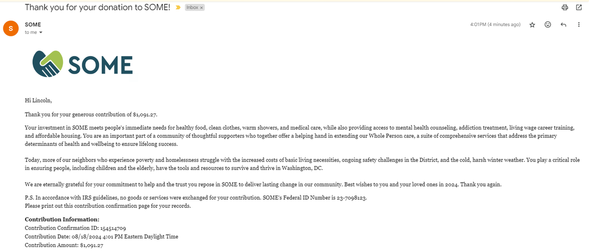 Thank you, thank you, and thank you again to everyone who came out to cube with us yesterday! Together we were able to raise more than $1000 for <a href="/SOME_DC/">So Others Might Eat</a> !