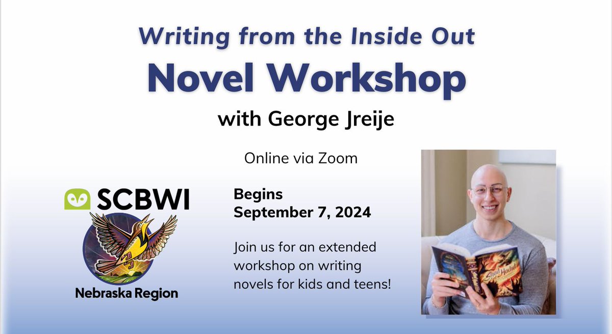 Calling all novel writers! Join us for an 8-month virtual workshop that explores the process of writing novels for kids and teens. Don't miss out-our first session begins September 7th. Register online:
Writing From the Inside Out: Novel Workshop – SCBWI
