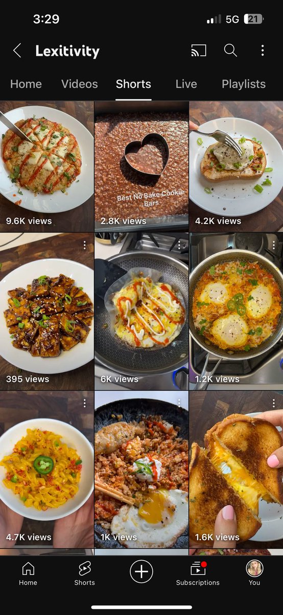 I haven’t posted on here in awhile… so if you enjoy food content I post food shorts on YouTube!🫶🏻 

youtube.com/@lexitivity?fe…