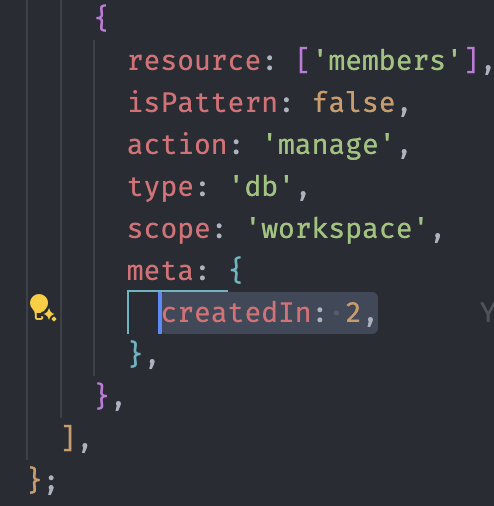 versioningapp's tweet photo. then, when we want to add new permissions or roles, we just increment the permission version, add the permission &amp; reload the workspace... and as if by magic.. it adds the permissions! https://t.co/B5nQuqCZ1I