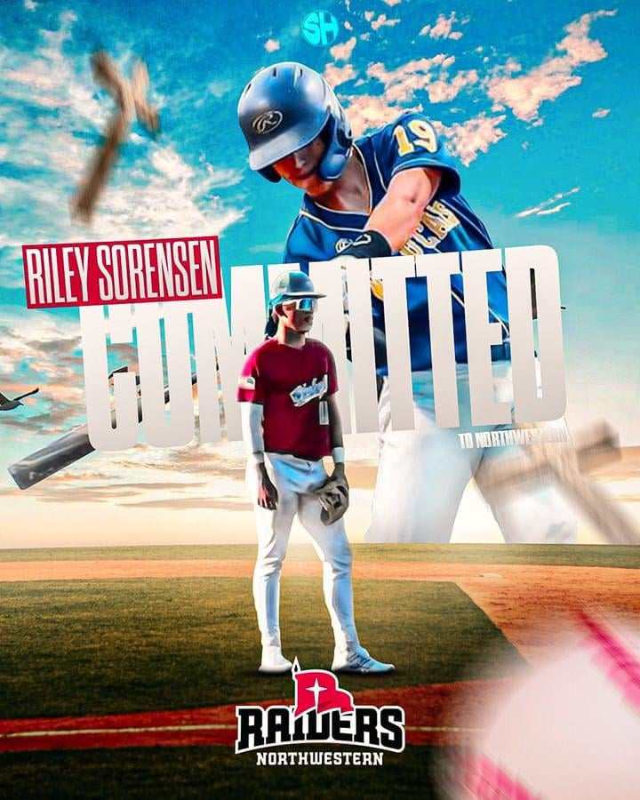 TBD Baseball Okoboji (@tbdokoboji) on Twitter photo Riley Sorensen, 2024 Humboldt HS in Humboldt, IA will attend Northwestern College in Orange City, IA <a href="/NWC_Baseball/">Northwestern Baseball</a> this fall where he will be a Student-Athlete. <a href="/rileysorensen11/">Riley Sorensen</a> Riley played for the Iowa Great Lakes Okobojis. Good luck Riley. And thanks for playing with the O's! Riley Sorensen, 2024 Humboldt HS in Humboldt, IA will attend Northwestern College in Orange City, IA <a href="/NWC_Baseball/">Northwestern Baseball</a> this fall where he will be a Student-Athlete. <a href="/rileysorensen11/">Riley Sorensen</a> Riley played for the Iowa Great Lakes Okobojis. Good luck Riley. And thanks for playing with the O's!
