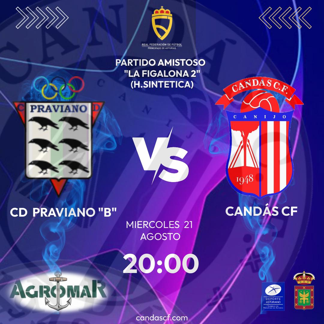 El miércoles 21 de agosto nuestro equipo jugará su tercer encuentro de pretemporada en #Pravia. A las 20 horas en La Figalona 2 Club Deportivo Praviano B vs #CandásCF #pretemporada #FutbolAsturias #VamosCanijo