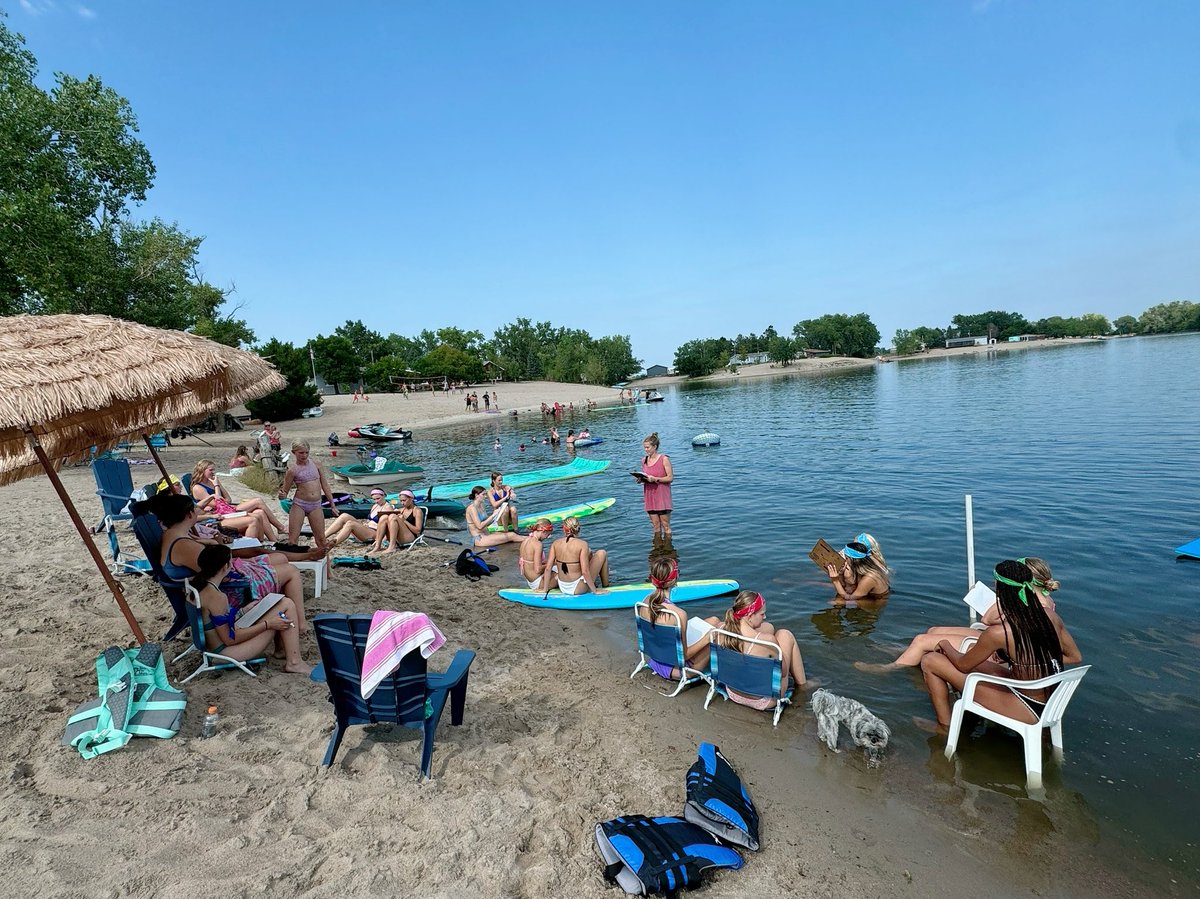 Awesome Day at the Lake with this CREW! An INTENSE game of LAKE OLYMPICS and a ton of FUN was had by ALL! All I can say is BRING ON THIS SEASON! We are READY! @plshstitans #embracethechoice <a href="/PLS_activities/">PLS Titan Activities</a> #southsidepride