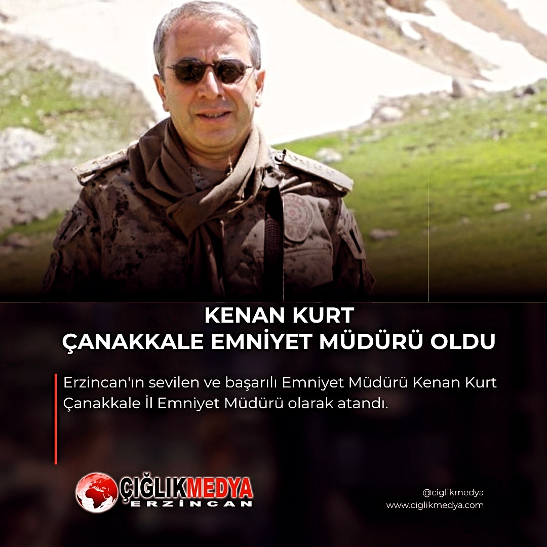 CiglikMedya's tweet photo. 🔴 KENAN KURT ÇANAKKALE İL EMNİYET MÜDÜRÜ OLDU 
➡️ https://t.co/b9EFzg6MbO

#kenankurt #Erzincan #zara #Çanakkale https://t.co/zxTdG2dcOl