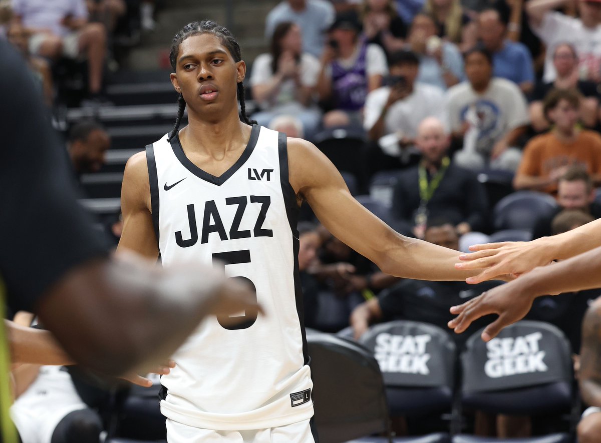 JazzLead's tweet photo. How will Cody Williams score his first NBA basket? https://t.co/VMiAybncYg