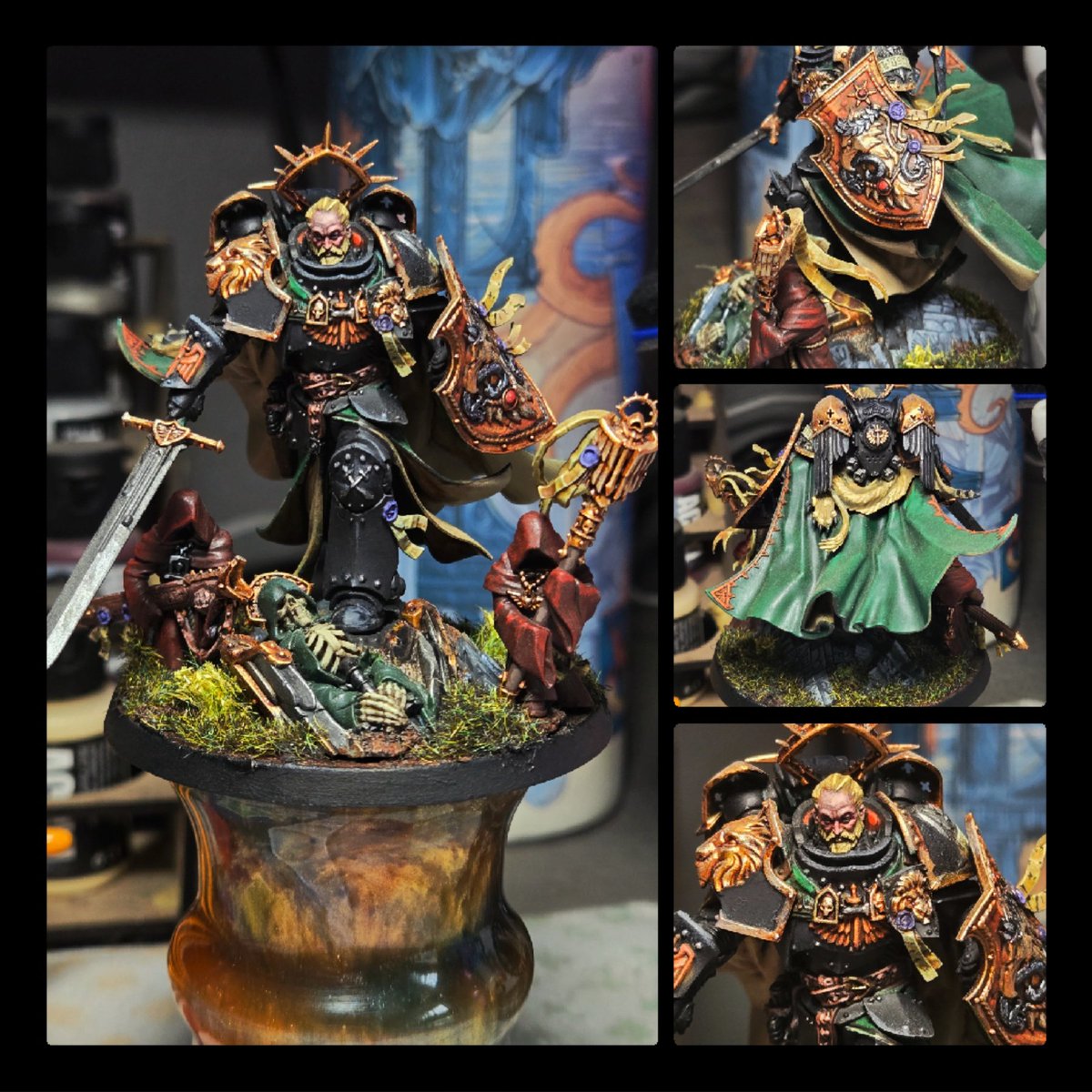 Wanted to paint up the lion took me alot longer than it used to but happy with how he turned out 
#WarhammerCommunity #warhammer40k