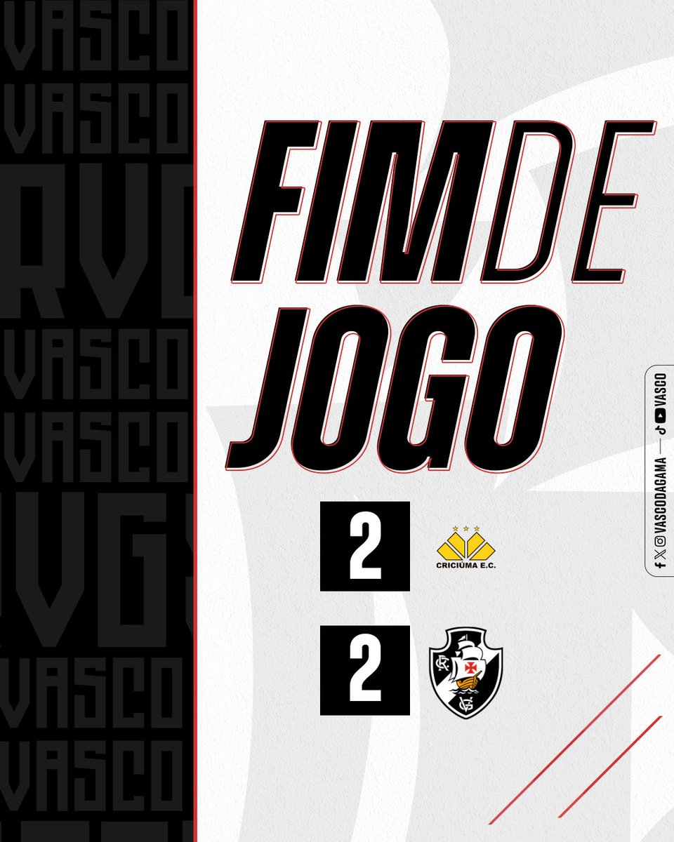 VascodaGama's tweet image. Jogo encerrado em Santa Catarina.

#CRIxVAS
#BrasileiroNaVascoTV
#VascoDaGama