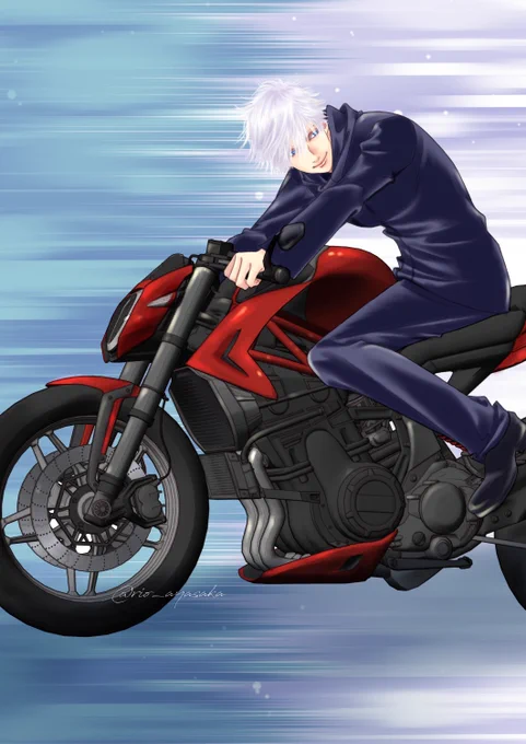 そして今日はバイクの日。
前に描いたバイク5️⃣と🎵。
#五歌 