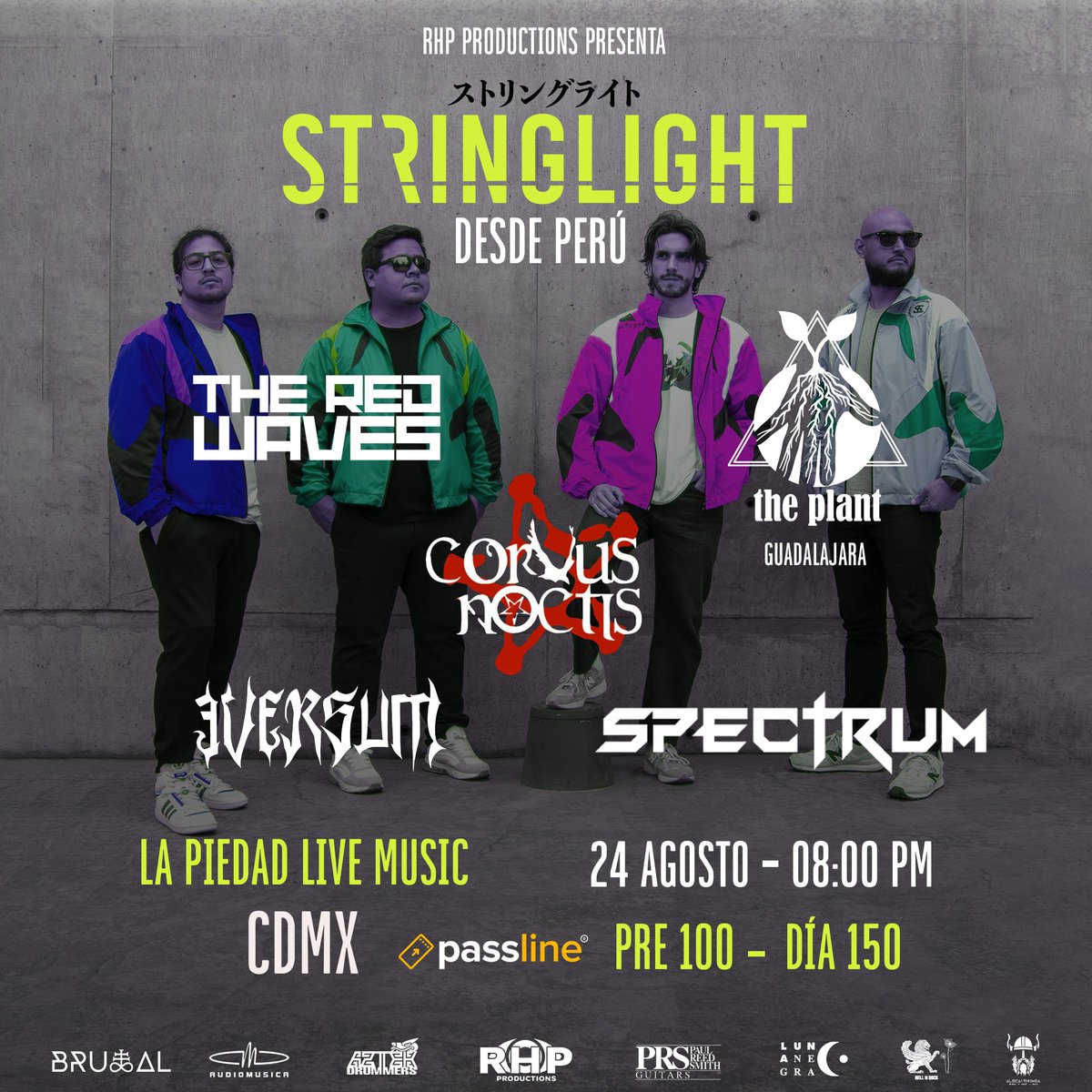 BlancaLechuza's tweet image. Este sábado Stringlight llegará al escenario de La Piedad Live Music.

Bandas invitadas: The Red Waves, The Plant, Eversum, Spectrum y Corvus Noctis.

🎟🎟 n9.cl/boletos-string…
#Stringlight #LaPiedadLiveMusic #Conciertos