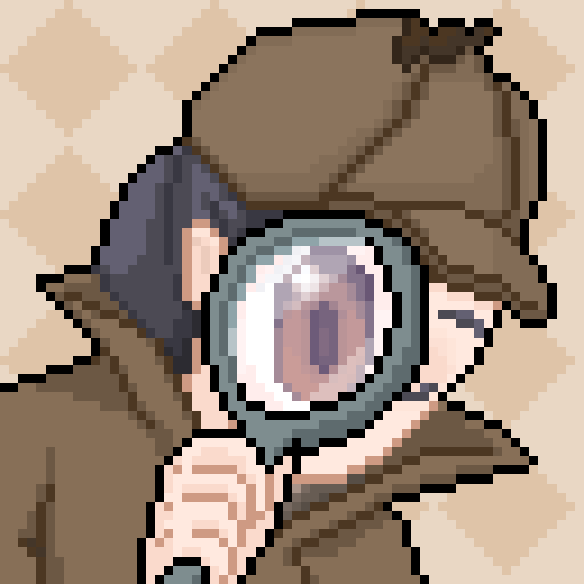 enmarimo's tweet photo. Theme: #magnifying 
Want to practice drawing more characters.
#pixel_dailies @Pixel_Dailies #pixelart https://t.co/6NeUgn8tbk