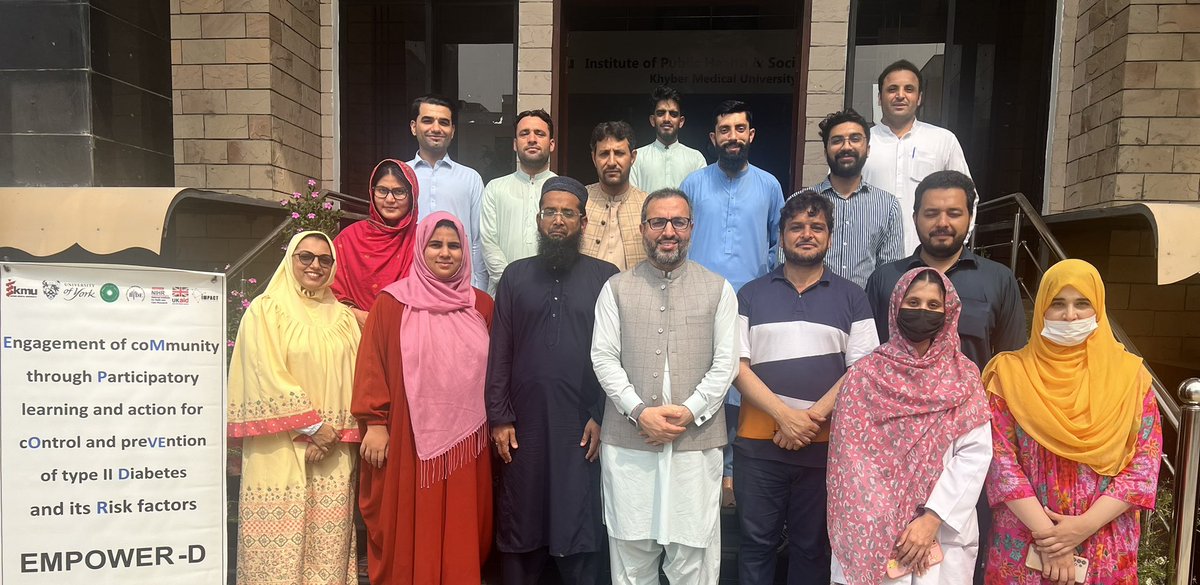 EMPOWER-D team (diabetes theme) meeting and training for baseline survey at <a href="/kmuofficial_/">Khyber Medical University</a> thank you BIDE team for coming. <a href="/IMPACT_NIHR/">Centre for IMPACT</a> @Kamsid66 <a href="/DrZia_ulhaq/">Prof Zia Ul Haq, VC KMU, MBBS PhD FCPS</a> <a href="/zoheb_dr/">Zoheb Khan</a> <a href="/SaimAfaq564/">Saima Afaq</a> <a href="/SFazid/">Dr. Sheraz Fazid, PhD Public Health</a> <a href="/Farhad_MPH_Epi/">Farhad Ali PhD,MPH,MS Epi,MHR</a>