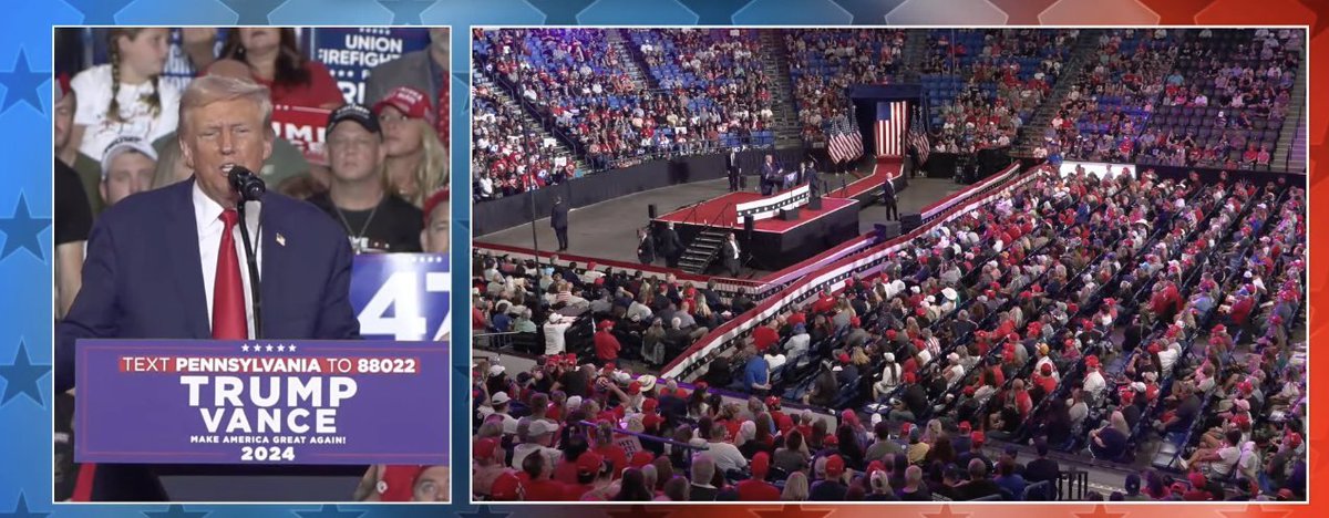Donald Trump really does not want anyone knowing that he spoke to an empty arena yesterday.

Do not say that. Seriously. Don't.