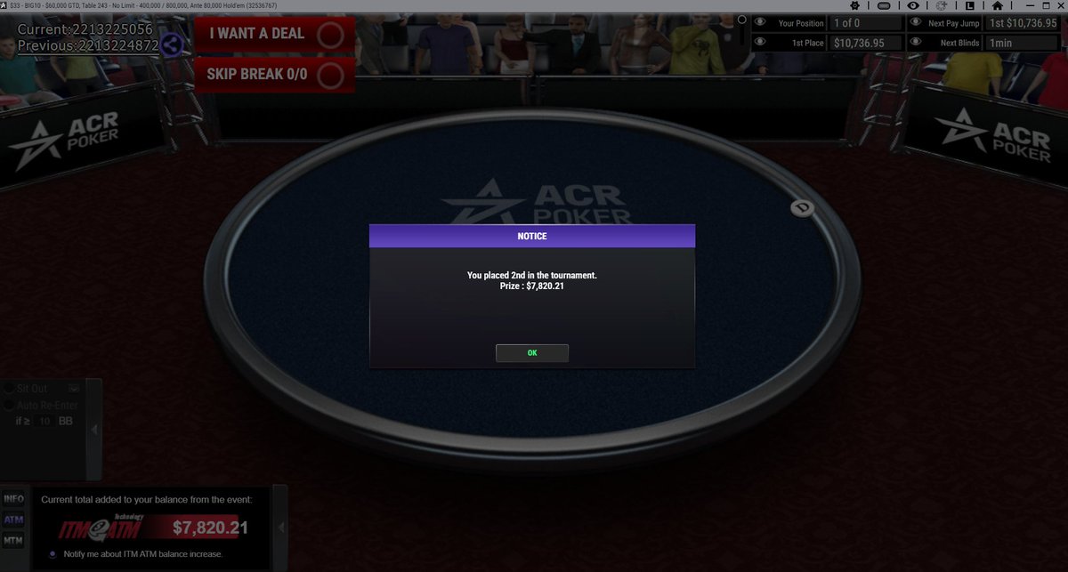 mtgready's tweet photo. Nice little Sunday fun day @ACR_POKER https://t.co/Sc7CIkRALI