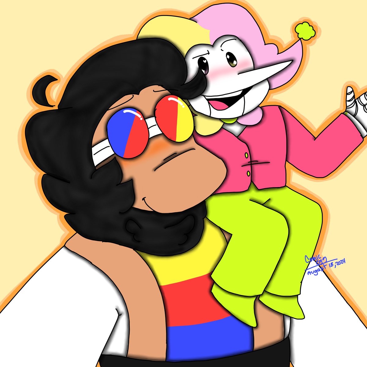 comic_egg's tweet photo. What silly guys I sure hope nothing bad happens to either of them.
.
#DELTARUNE #Chapterrewritten #brutchton #colorjokes https://t.co/AXLQqgn2Dj